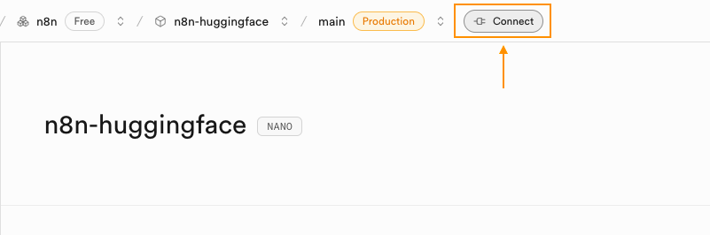 Supabase connect page